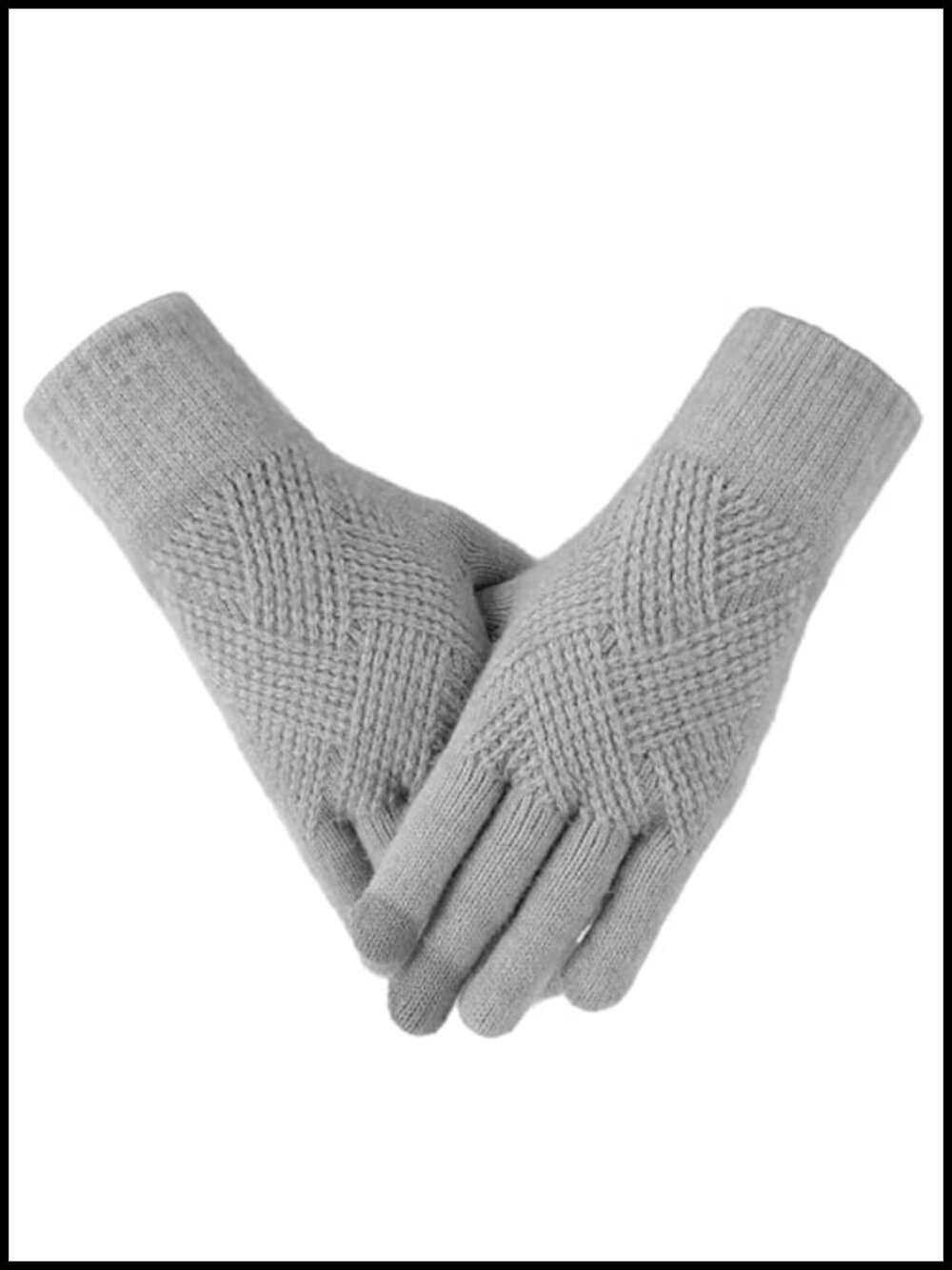 Alpaca Fleece Touch Screen Winter Gloves Warm Knit Cold Weather